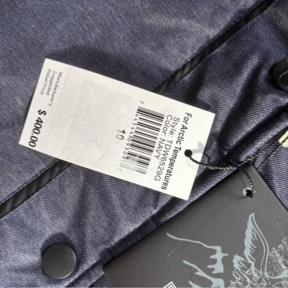 Canada Goose Navy Parka with Fur Hood - Picture 8 of 11